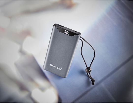 Intenso F10000 Power Bank 10000mAh 20W με Θύρα USB-A και Θύρα USB-C Quick Charge 3.0 Γκρι