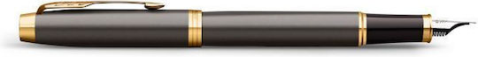 Parker Im Core Writing Pen Medium Gray made of Brass