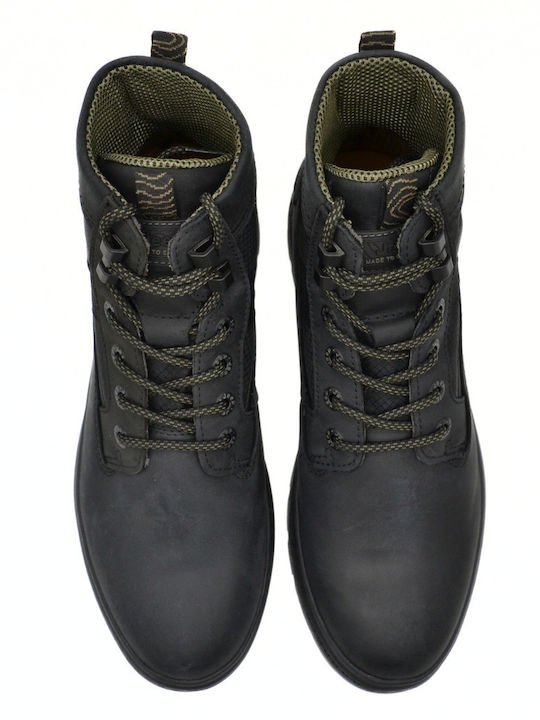 Leather Black Men's Boots Anatomical