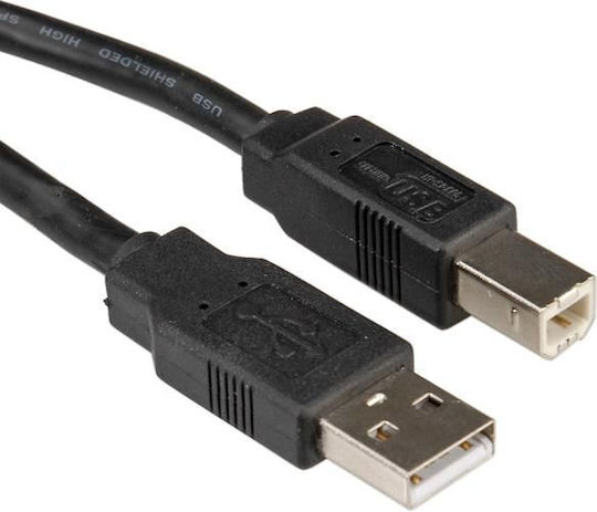 Roline 0.8m USB 2.0 Cable A-Male to B-Male (11.02.8808)