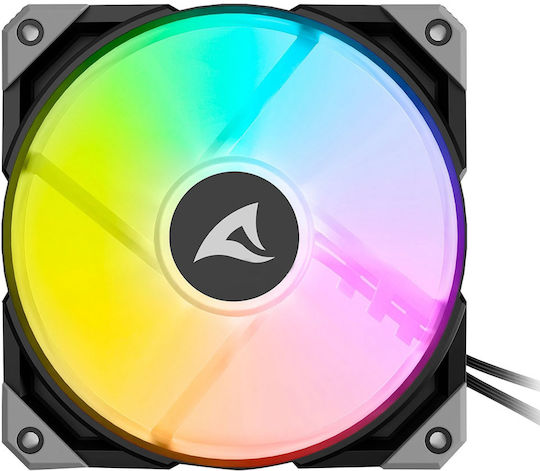 Sharkoon Rebel F50 Case Fan 120mm (2000rpm) με RGB Φωτισμό και Σύνδεση 4-Pin PWM
