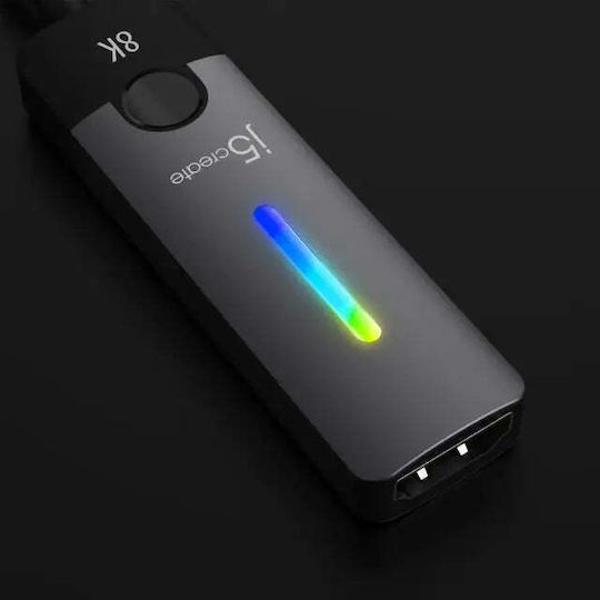 J5 Create JCA157-N 8K Adapter USB-C Docking Station με HDMI 4K Μαύρο