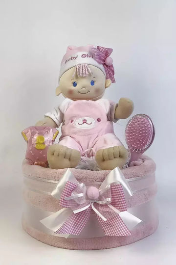 Dama Koupa Χειροποίητο Diaper Cake για Κορίτσι