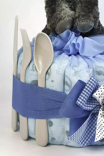 Dama Koupa Χειροποίητο Diaper Cake από Ξύλο για Αγόρι Aλογάκι