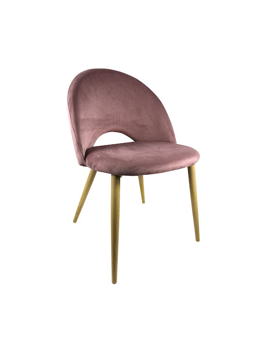 Woodside Dining Room Velvet Chair Rotten Apple/Natural 58x50x80cm