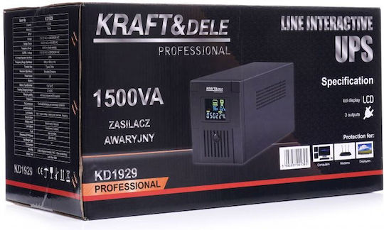 Kraft & Dele KD1929 UPS 1500VA 900W