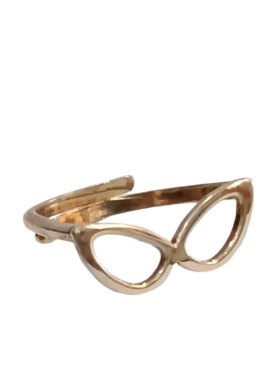 Prince Silvero Ring with Zircon made of Silver Gold Plated