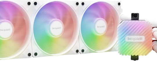 Be Quiet Light Loop Охлаждане AIO CPU с 3 Вентилатора 120mm и RGB Осветление Бял