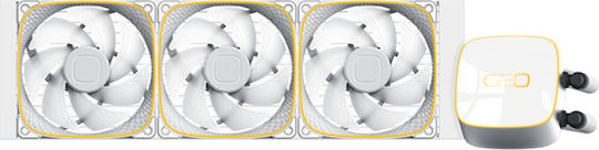 Geometric Future Geometric Future Eskimo Junior 36 Υδρόψυξη AIO CPU με 3 Ανεμιστήρες 120mm και ARGB Φωτισμό Λευκή