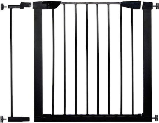 Ușă de siguranță din Metal în Culoare Negru 75εκ. 1buc