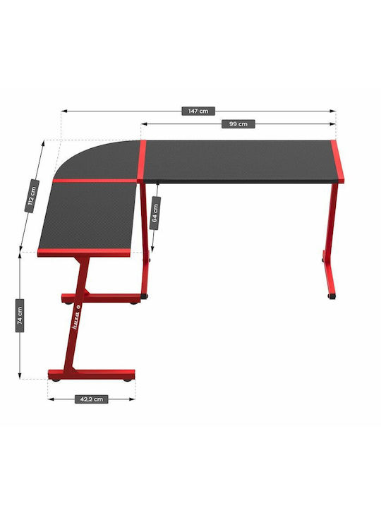 Spielbüro Hero 6.0 Holz Red 147x112x72cm