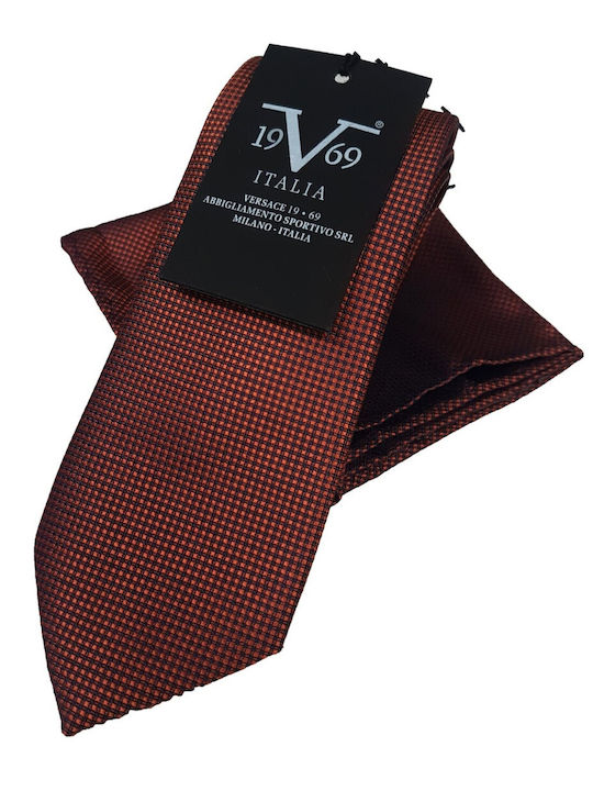 19V69 Men's Tie in Orange Color