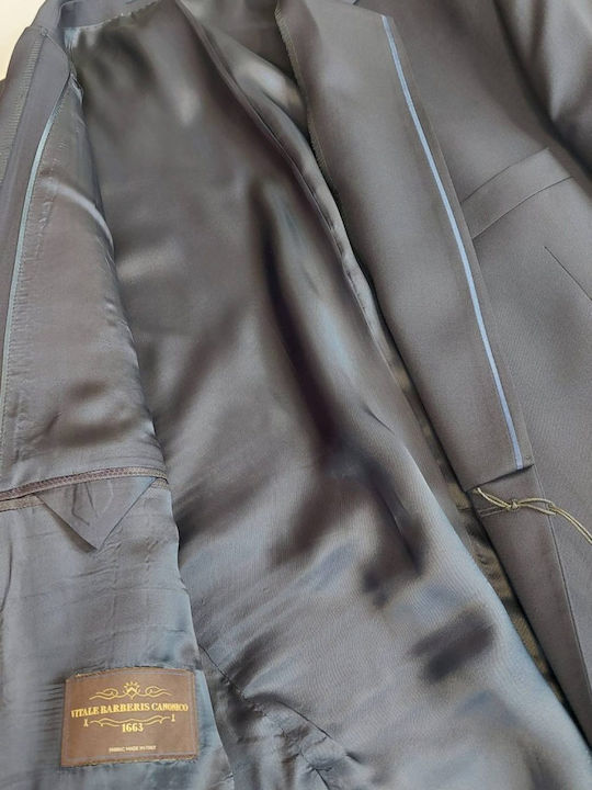 Men's Suit with Vest Blue