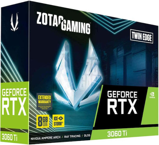 Zotac GeForce RTX 3060 Ti 8GB GDDR6 Twin Edge LHR Placă Zotac GeForce RTX 3060 Ti 8GB GDDR6 Twin Edge LHR Placă