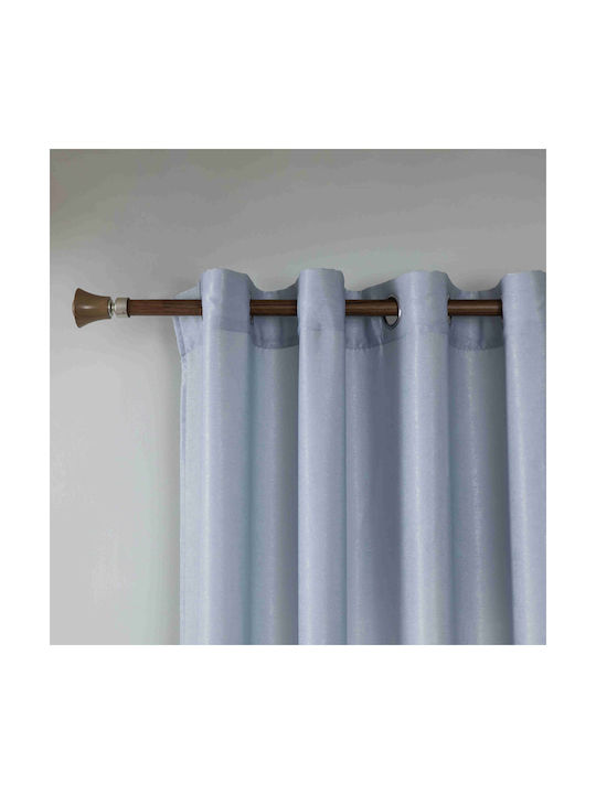 My Home Luxury Blue Grommet Curtain 280x270cm