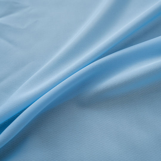 My Home Luxury Curtain with Pencil Pleat Light Blue 280x270cm