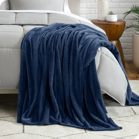 My Home Luxury Μονή 160x220εκ. Μπλε My Home Luxury Μονή 160x220εκ. Μπλε