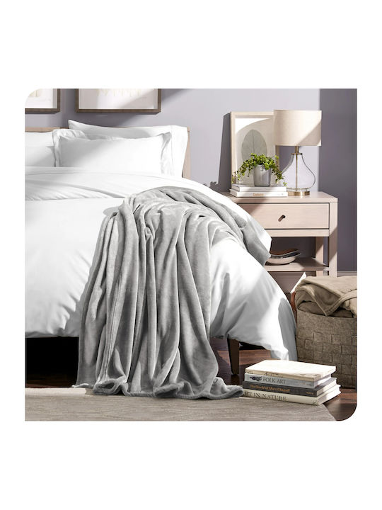 My Home Luxury Одеяло Флийс Кинг сайз 220x240см. Grey Light