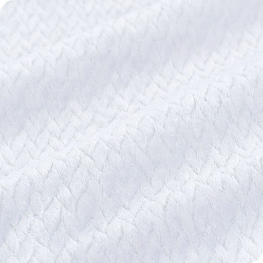 My Home Luxury Κουβέρτα Fleece Υπέρδιπλη 220x240εκ. Λευκή