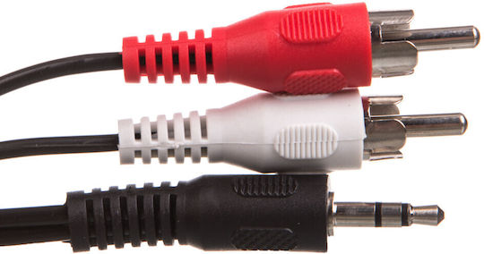 Goobay Cablu Audio Jack 3.5mm Male RCA De Sex Masculin Negru 5m 50195