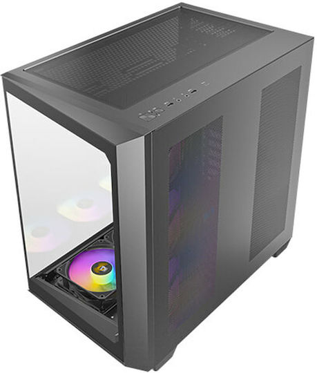 Antec C5 Gaming Midi-Turm Computergehäuse mit RGB-Beleuchtung Schwarz