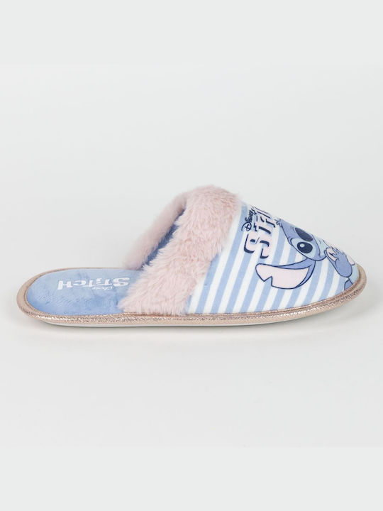 Cerda Kids Slippers Blue Stitch Light Blue-Pink