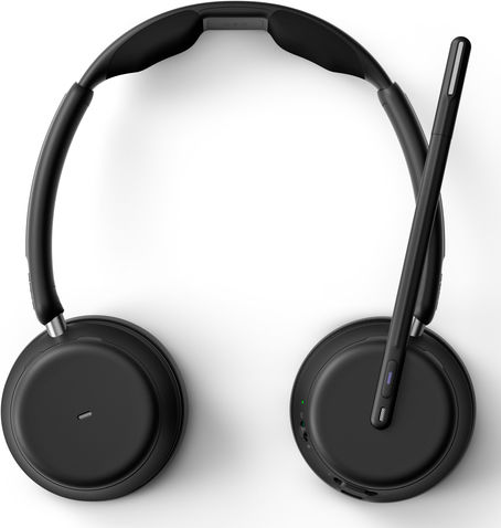 Epos IMPACT 1060T Безжични На ушите Мултимедийни слушалки с микрофон и връзка Bluetooth / USB-C в Черен цвят