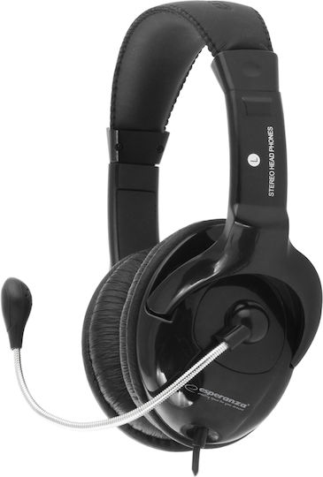Esperanza EH101 On Ear Multimedia Ακουστικά με μικρόφωνο και σύνδεση 3.5mm Jack