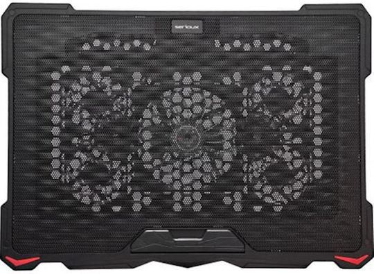 Serioux NCP035 Cooling Pad για Laptop έως 17.3" με 5 Ανεμιστήρες και Φωτισμό