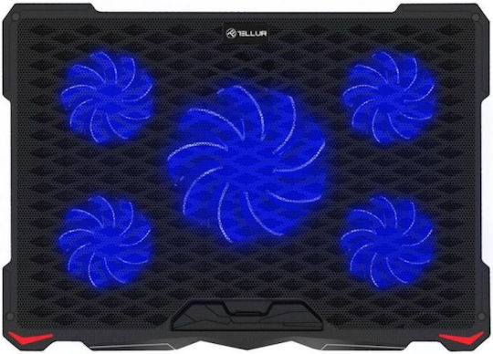 Tellur Basic Cooling Pad για Laptop έως 17.3" με 5 Ανεμιστήρες και Φωτισμό