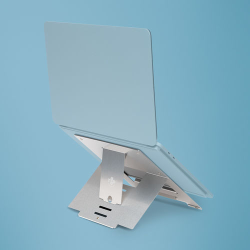 R-Go Tools Riser Flexible Stand for Laptop up to 22" Silver