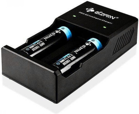 Efan Q2 Φορτιστής 2 Μπαταριών Li-ion Μεγέθους 18650/16340/26650/14500
