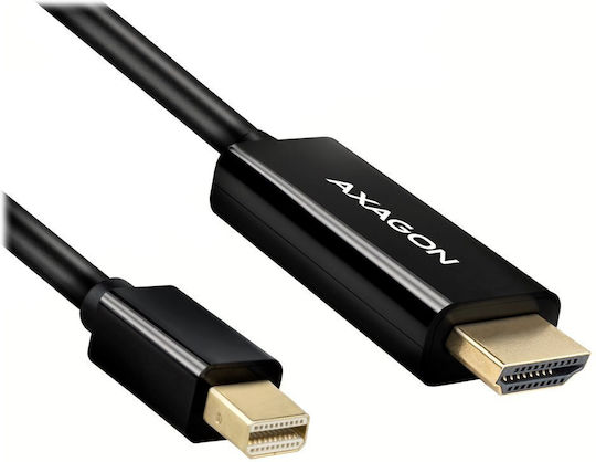 Axagon Кабел DisplayPort мъжки - mini DisplayPort мъжки 18м Черен (AKAXNHVHI14C201)
