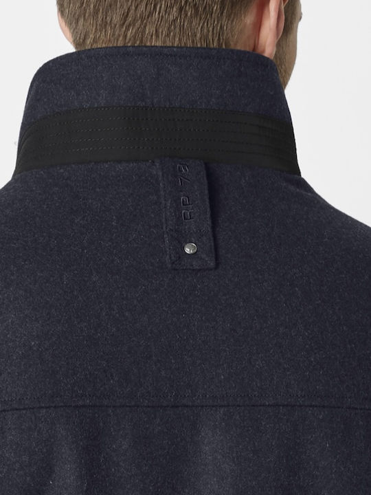 Men's Half Coat Navy Blue