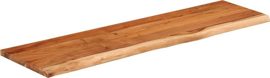 Wandregal Live Edge Braun 90x30x2.5cm