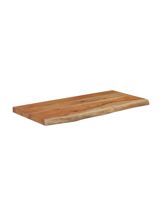 Ράφι Τοίχου Καφέ 60x30x2.5εκ.