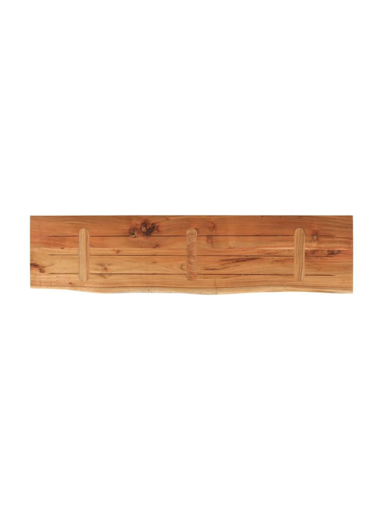 Ράφι Τοίχου Καφέ 120x30x2.5εκ.