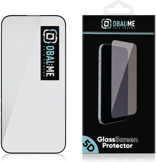 Obal:Me 5D Gehärtetes Glas Schwarz (iPhone 17 Pro Max / iPhone 17 Pro / iPhone 16 Pro Max)