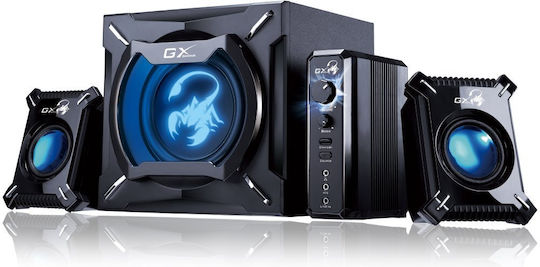 Genius GX Gaming SW-G2.1 2000 Ver. II Ηχεία Υπολογιστή 2.1 με Ισχύ 45W σε Μαύρο Χρώμα