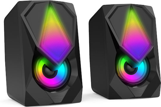 Omega Varr 2.0 Speakers with RGB 6W Black