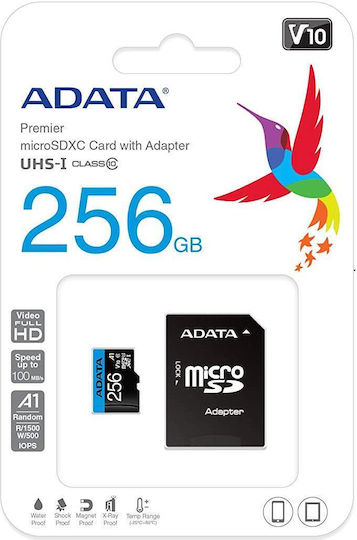Adata Premier microSDXC 256GB U1 V10 A1 UHS-I 85MB/s With Adapter