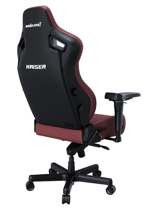 Anda Seat Kaiser 4 L Καρέκλα Gaming Δερματίνης με Ρυθμιζόμενα Μπράτσα Maroon
