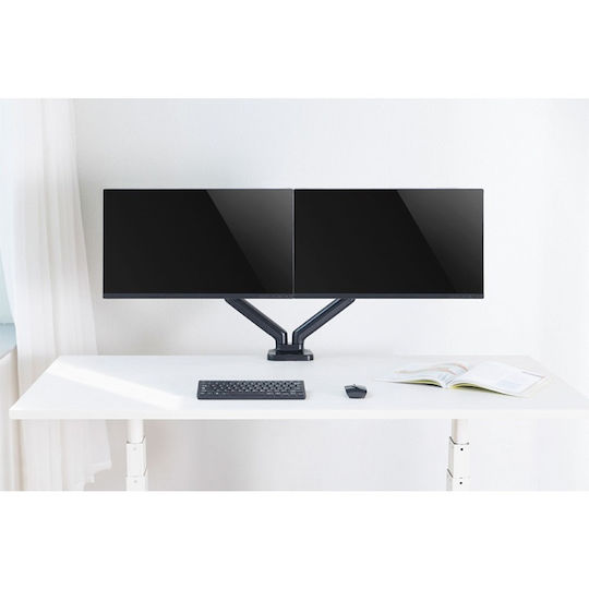 Techly ICA-LCD 462B Стойка за 2 Монитори до 32" Черна