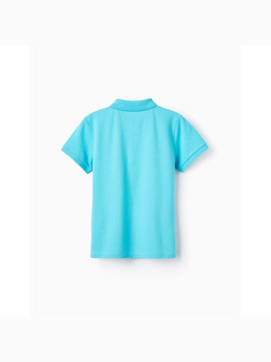 Zippy Children's Polo Short Sleeve turquoise