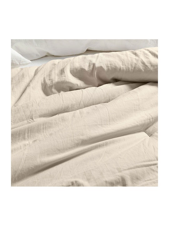 Cannon Σεντόνι Υπέρδιπλο 220x240εκ. Cream