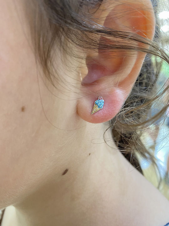 Cercei Hipoalergenici Studs Cu Pietre Din Argint