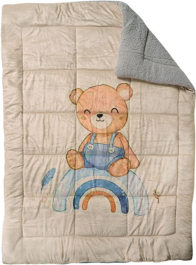 Das Home Kids Duvet Cover Single with Hollowfiber Filling 4925 Beige, Grey 160x220cm