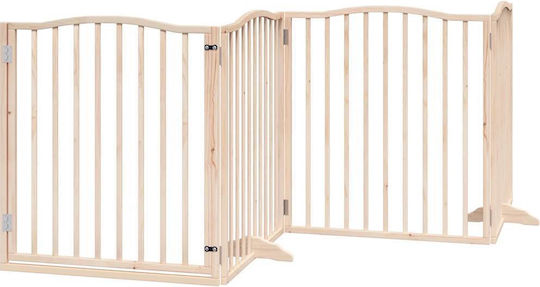 Vidaxl Hundegitter faltbar 10 Paneele 800cm Pappelholz Braun