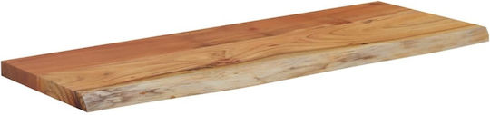 Ράφι Live Edge Καφέ 70x30x2.5εκ.