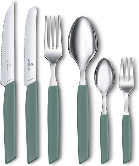 Victorinox Swiss Modern Dinner Stainless Steel Green 20.5cm 6.9036.0843 Victorinox Swiss Modern Dinner Stainless Steel Green 20.5cm 6.9036.0843